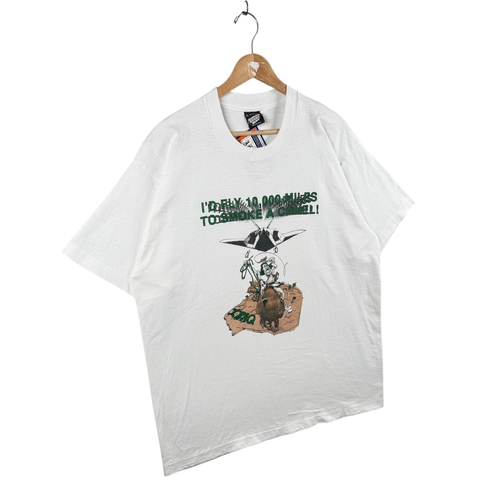 Vintage Camel Cigarettes Parody I’d Fly 10,000 Miles to Smoke a Camel T-Shirt