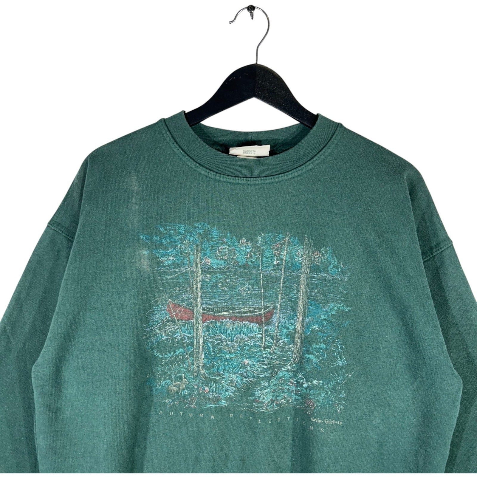 Vintage Autumn Reflections Nature Crewneck 90s