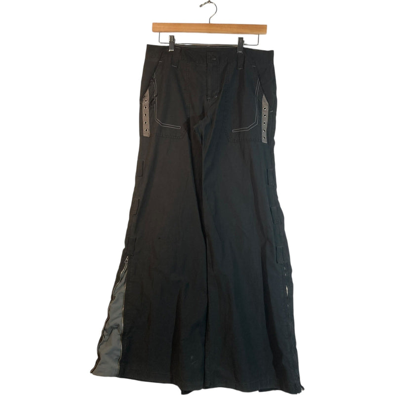 Vintage Caffeins Side Zip Wide Leg Rave Pants 31x32