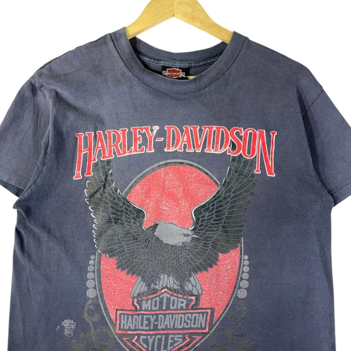 Vintage Harley Davidson Eagle Logo Graphic T-Shirt