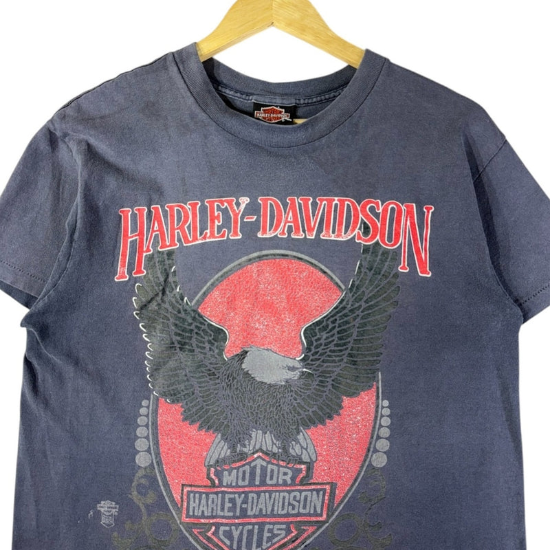Vintage Harley Davidson Eagle Logo Graphic T-Shirt