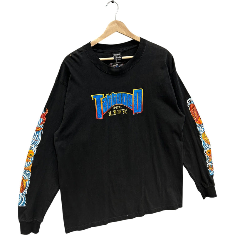 Vintage Y2K Tattoo Convention Long Sleeve Sleeve Print Tee