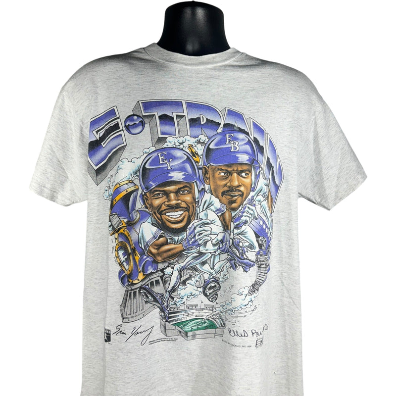 Vintage Colorado Rockies "E-Train" Caricature Tee 1996