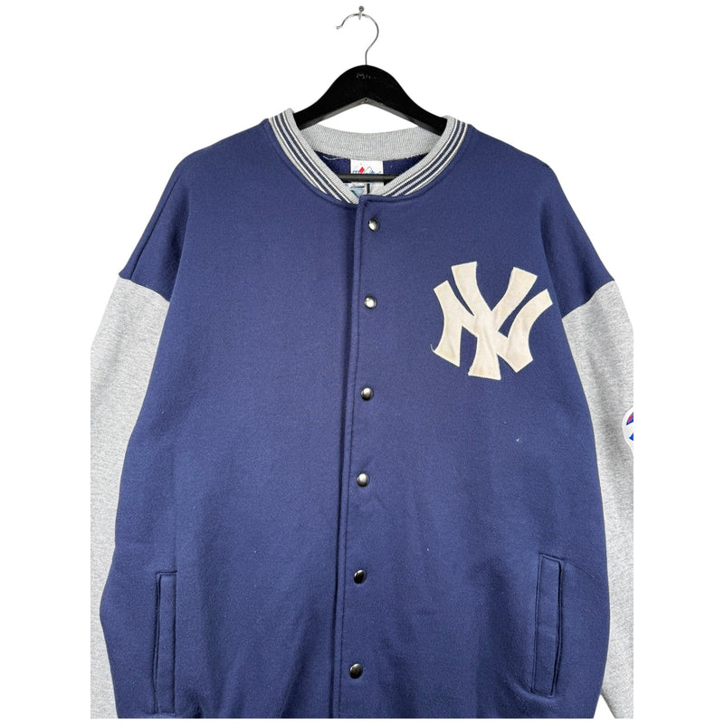 Vintage Majestic New York Yankees MLB Colorblock Varsity Jacket