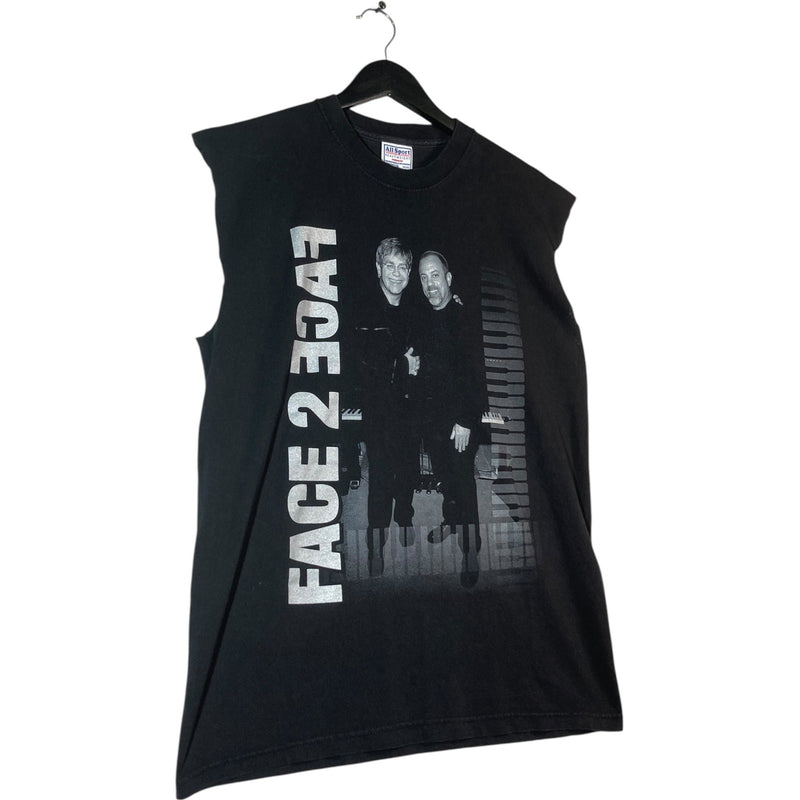 Vintage Face To face 2002 Billy Joel Elton John Crewneck T-Shirt
