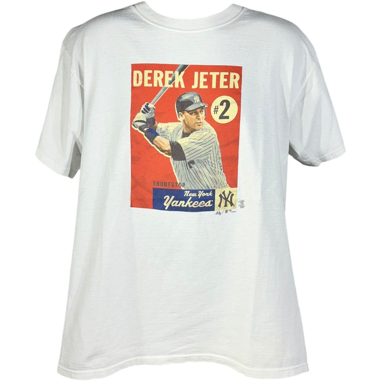 Vintage Majestic Derek Jeter New York Yankees MLB Tee