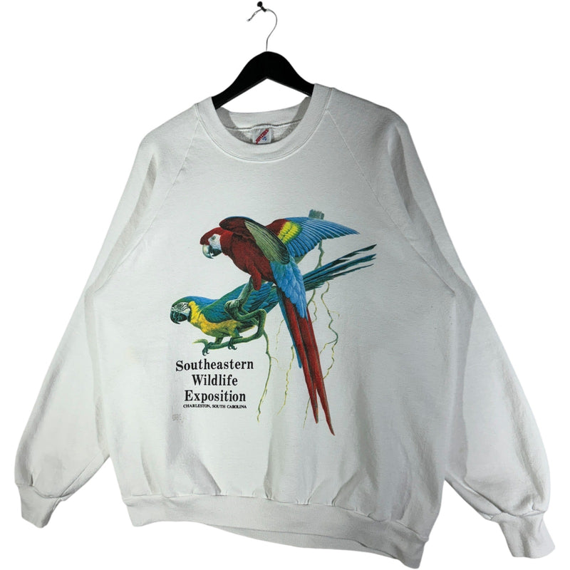 Vintage Southeastern Wildlife Exposition Parrots Crewneck