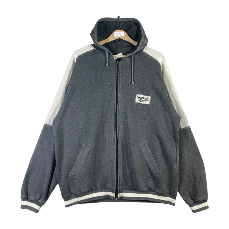 Vintage Reebok Color Block Full Zip Hoodie