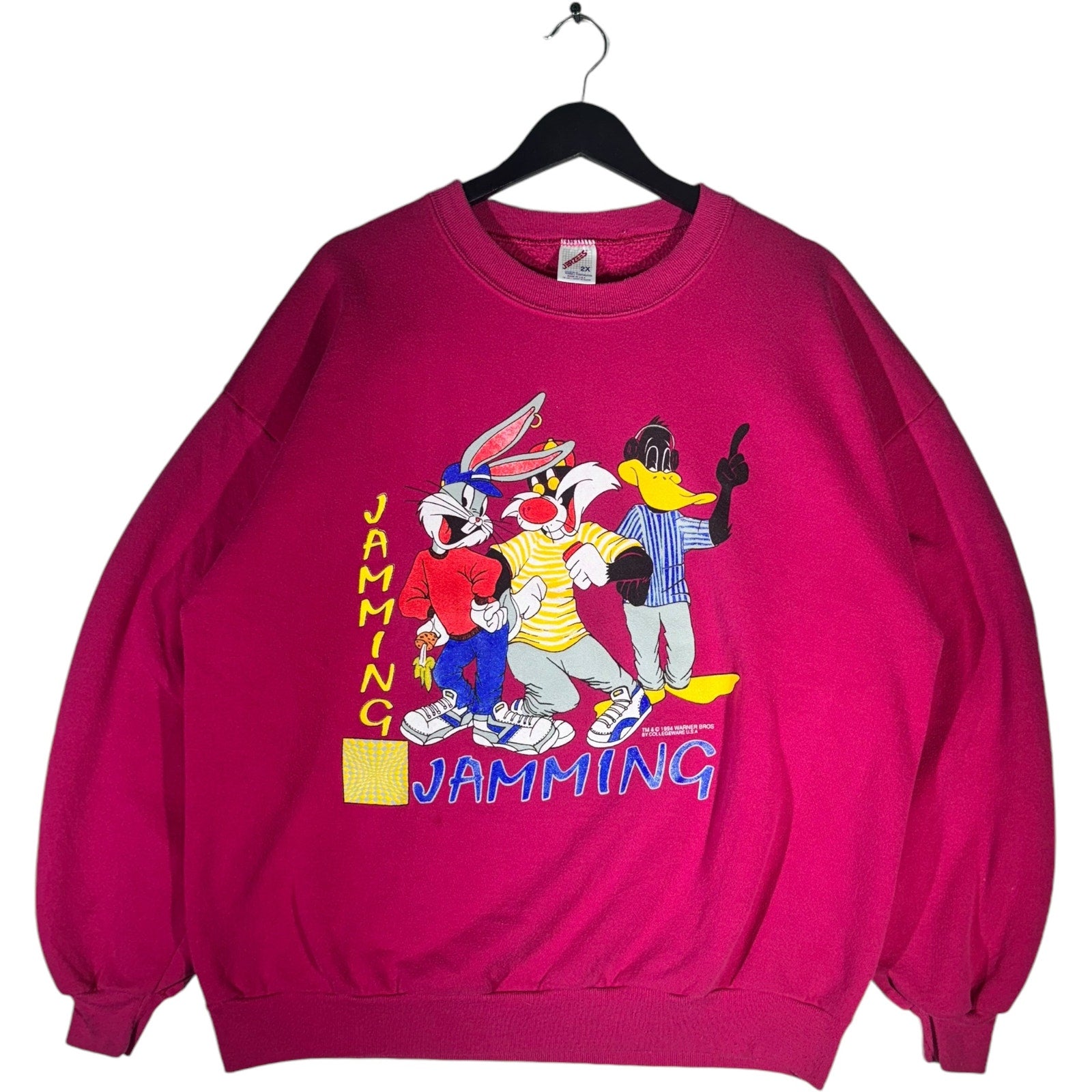 Vintage Looney Tunes Bugs & Friends Jamming Crewneck 90s