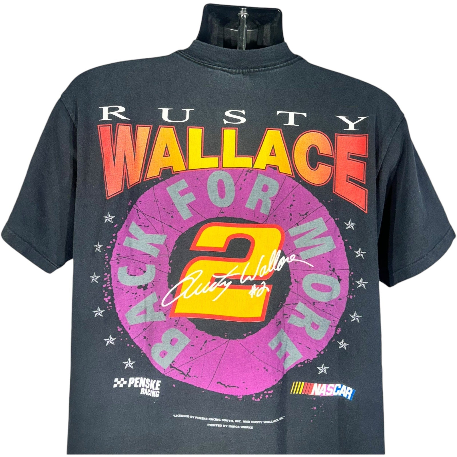 Vintage Rusty Wallace "Back For More" #2 NASCAR Tee