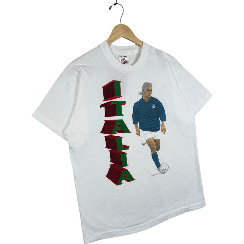 Vintage Roberto Baggio Italia Soccer T-Shirt