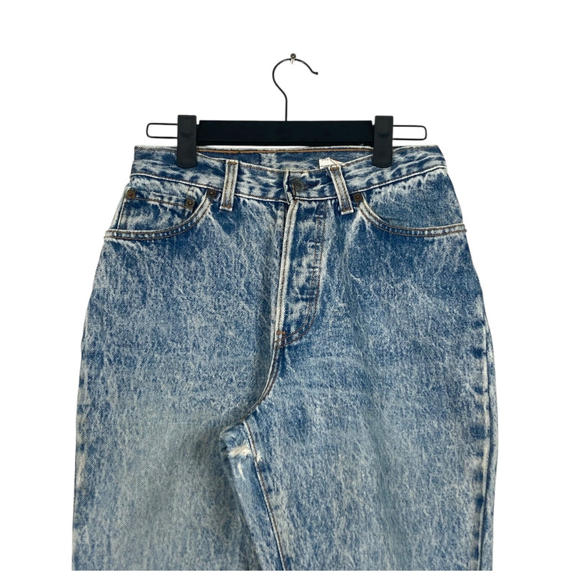 Vintage Levis Acid Wash Denim Cut Off Shorts 26