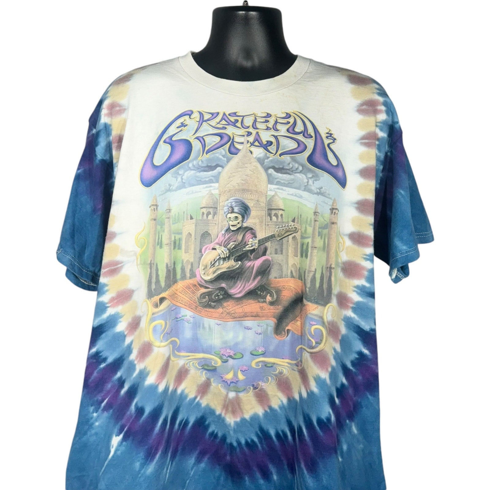 Vintage Liquid Blue Grateful Dead Tie Dye Band Tee