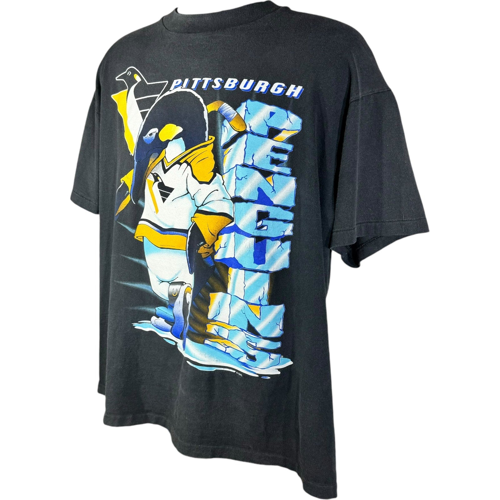 Vintage Pittsburgh Penguins Graphic Logo NHL Tee