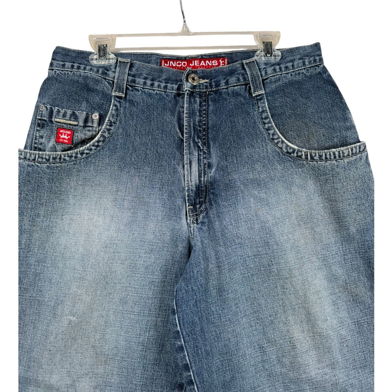 Vintage JNCO Raw Hem Baggy Denim Shorts 36