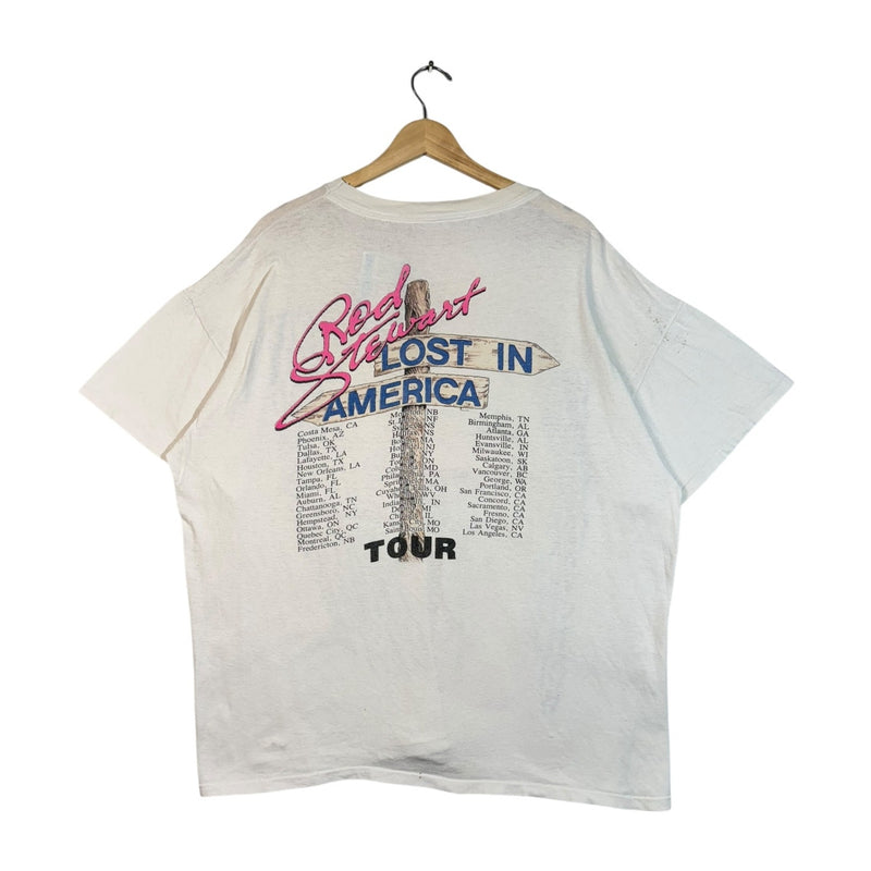 Vintage Rod Stewart Live! Lost In America Tour T-Shirt