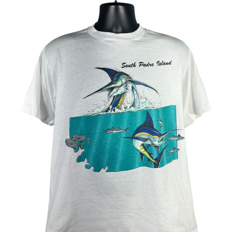 Vintage Swordfish South Padre Island Souvenir Tee 90s