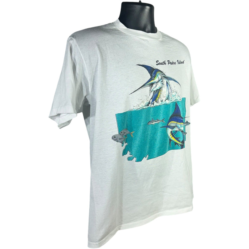 Vintage Swordfish South Padre Island Souvenir Tee 90s