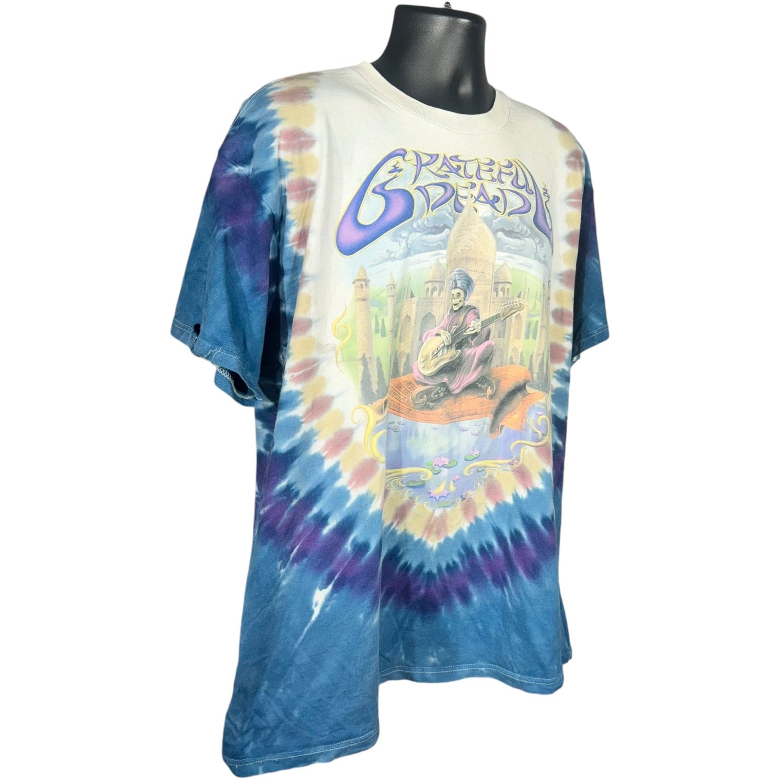 Vintage Liquid Blue Grateful Dead Tie Dye Band Tee