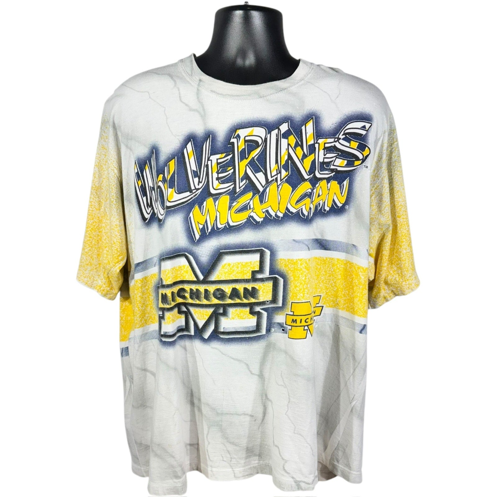 Vintage University of Michigan Wolverines AOP Tee 90s