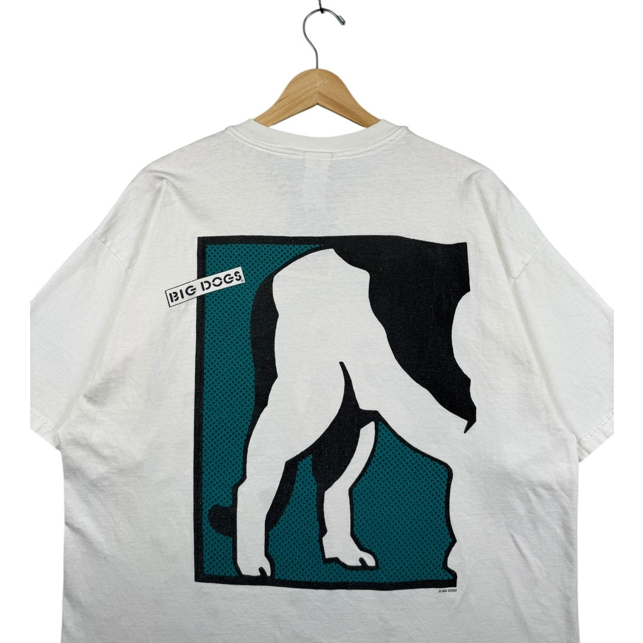 Vintage Big Dogs All Over Graphic T-Shirt
