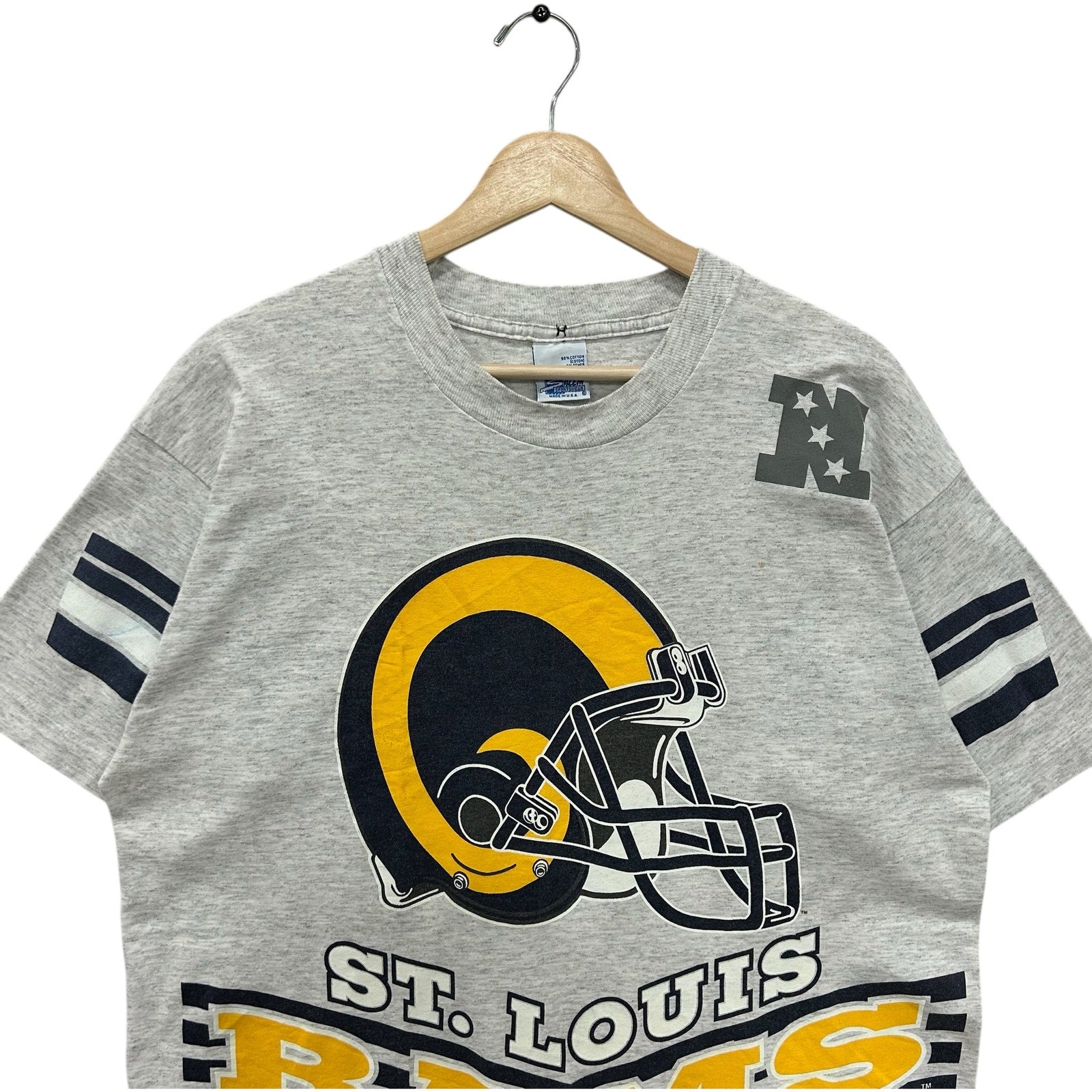 Vintage Salem St. Louis Rams Spellout Double Sided NFL Tee