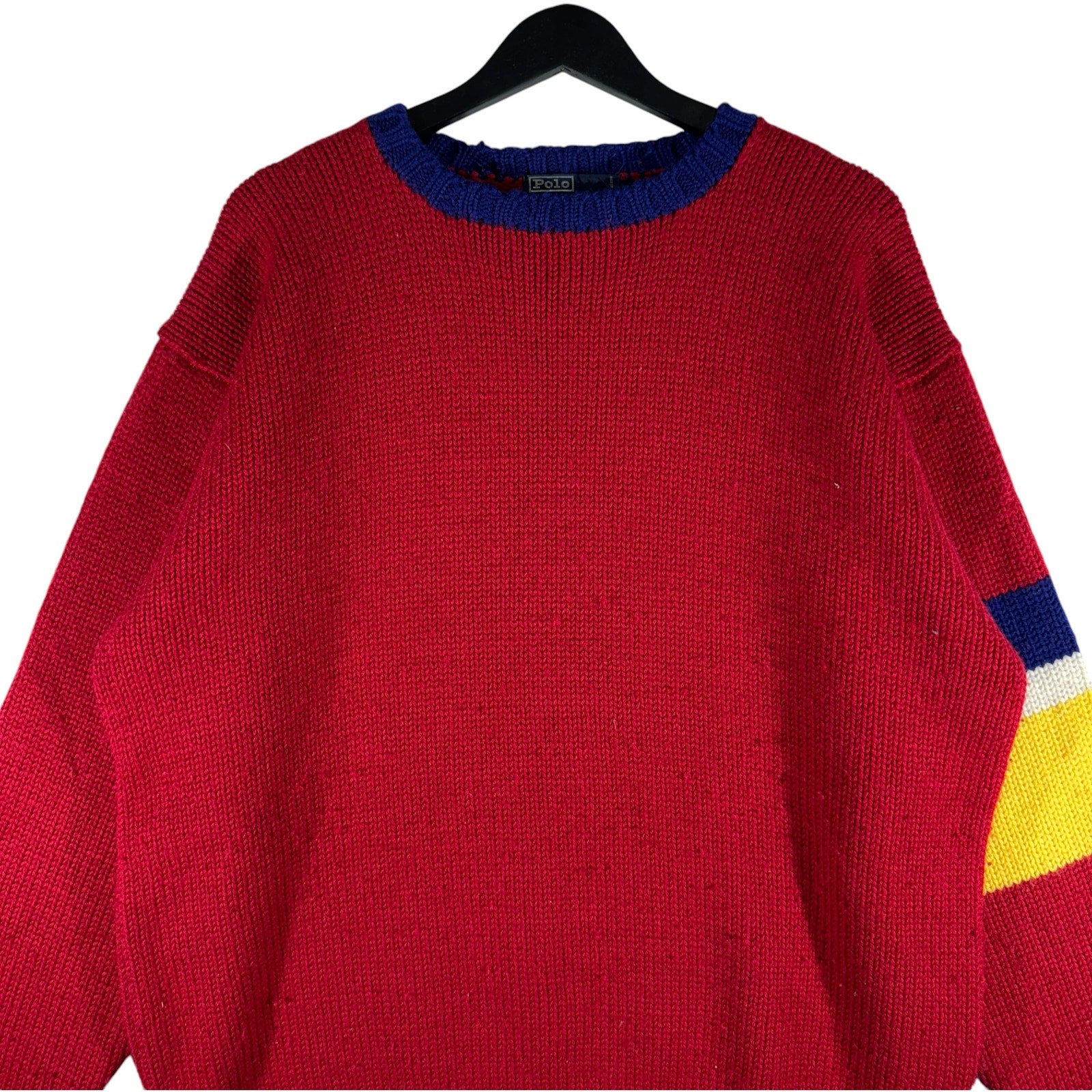 Vintage Polo Ralph Lauren Nautical Flag Wool Sweater 90s