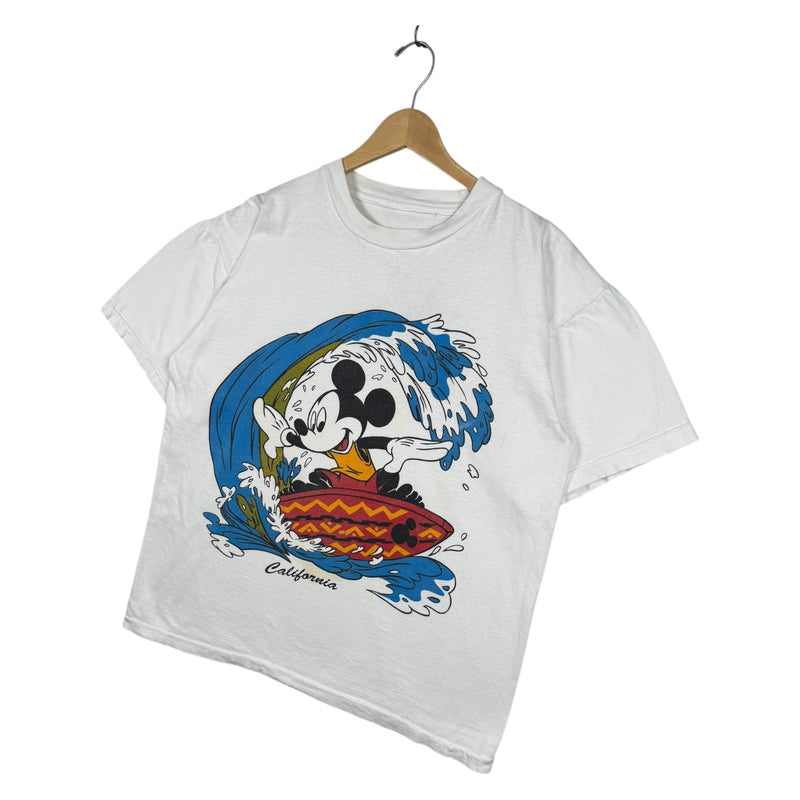Vintage Disney Mickey Mouse Surfing Graphic T-Shirt