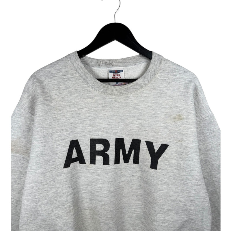 Vintage Army Spellout Print Crewneck