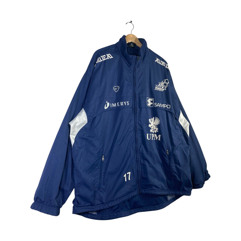 Vintage Nike Finland Soccer Team Sponsor Anorak Light Jacket