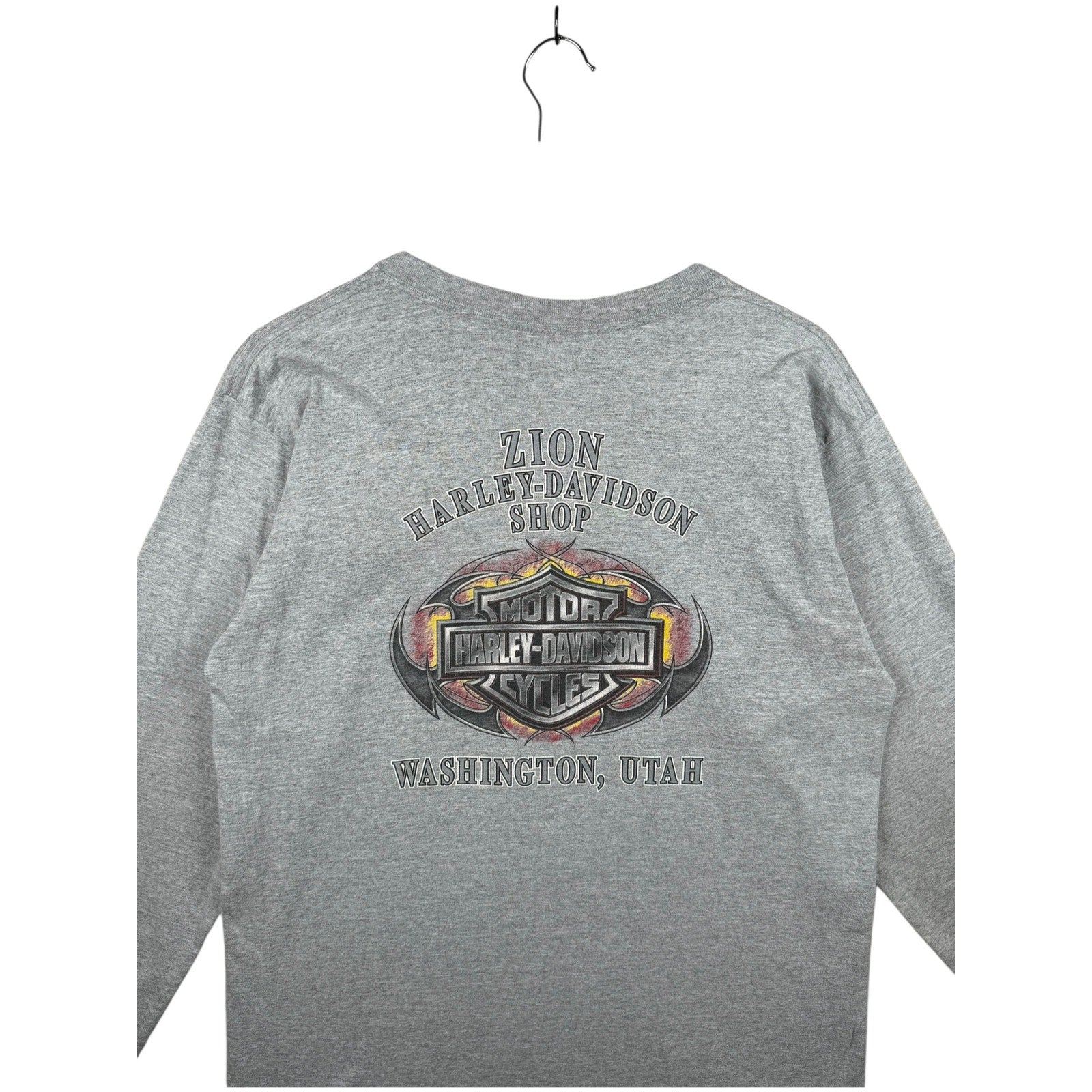 Vintage Harley Davidson Washington Utah Long Sleeve T-Shirt