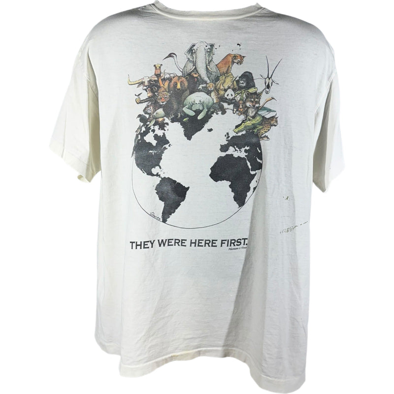 Vintage "They Were Here First" Wildlife Conservation Tee