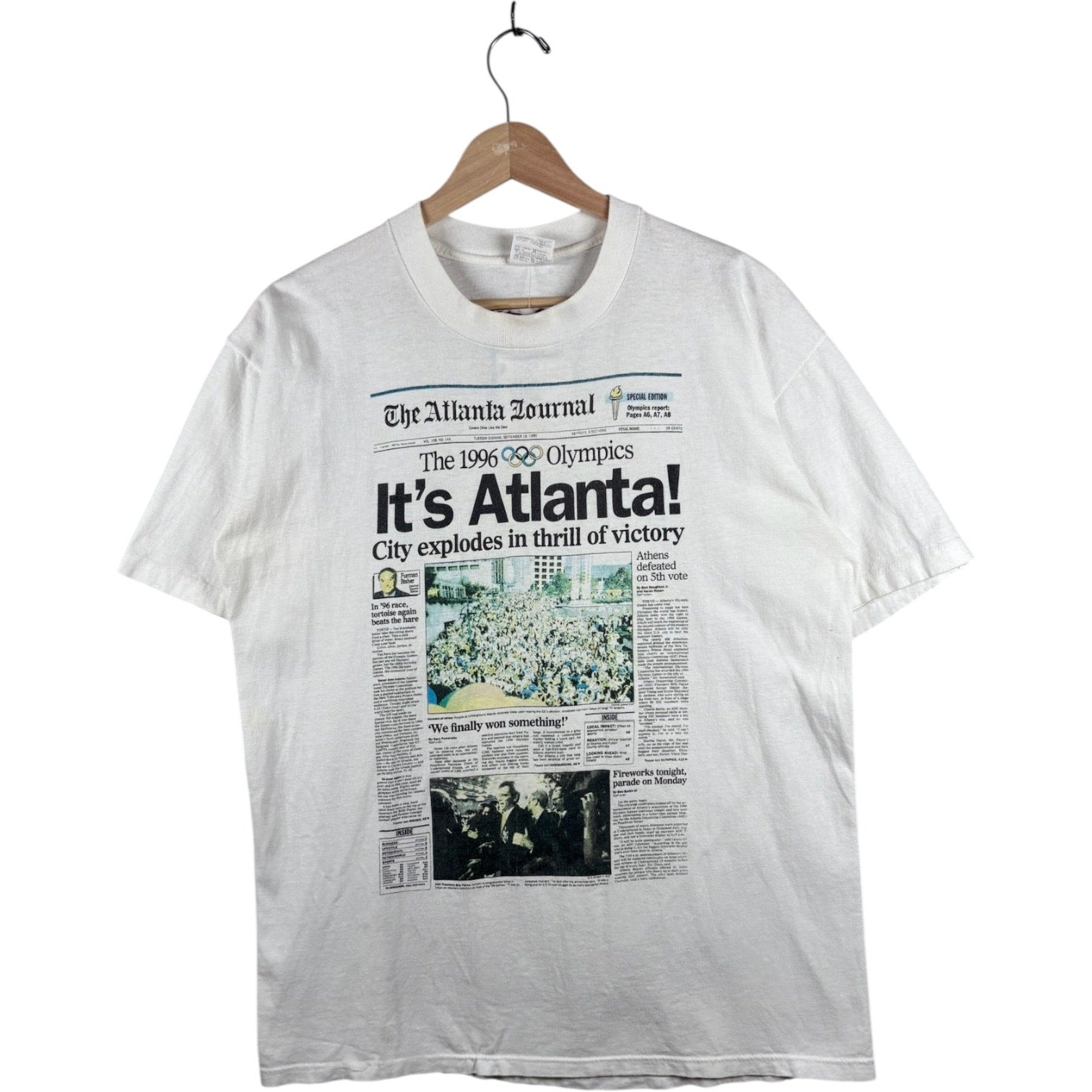 Vintage The Atlanta Journal Olympics T-Shirt 1996
