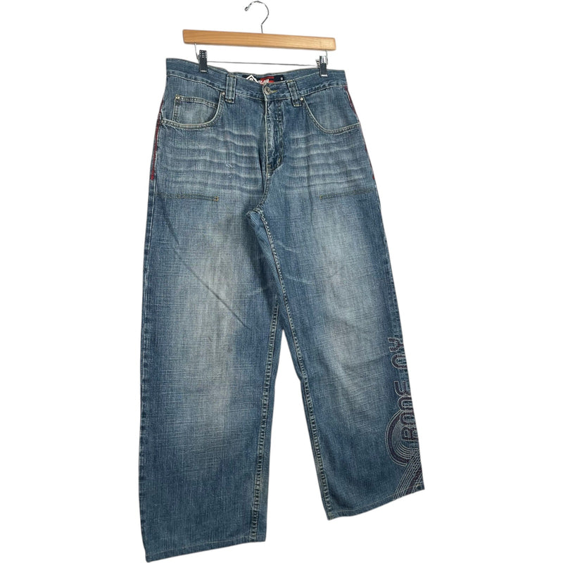 Vintage Bone NY Wide Leg Denim Jeans M