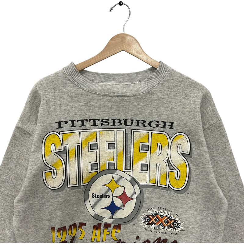 Vintage Pittsburgh Steelers AFC Champions NFL Crewneck 1995