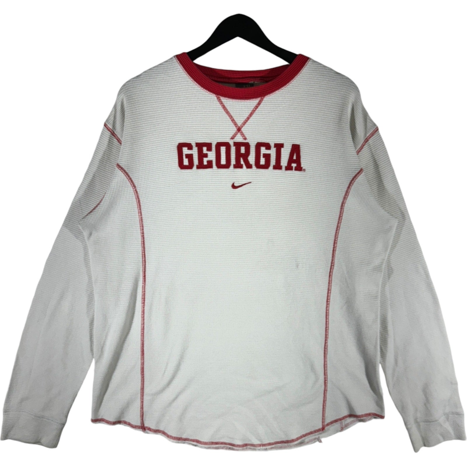 Vintage Nike Center Swoosh University of Georgia Thermal Long Sleeve