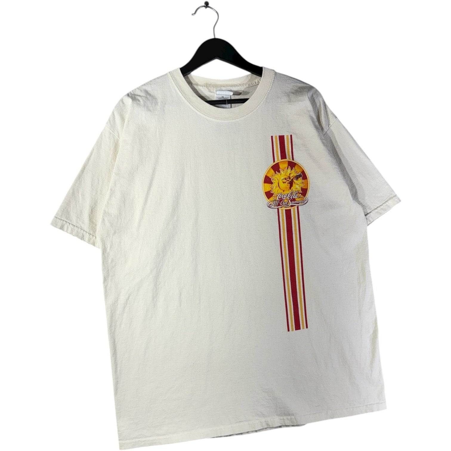 Vintage Coca-Cola Racing Stripe Graphic T-Shirt