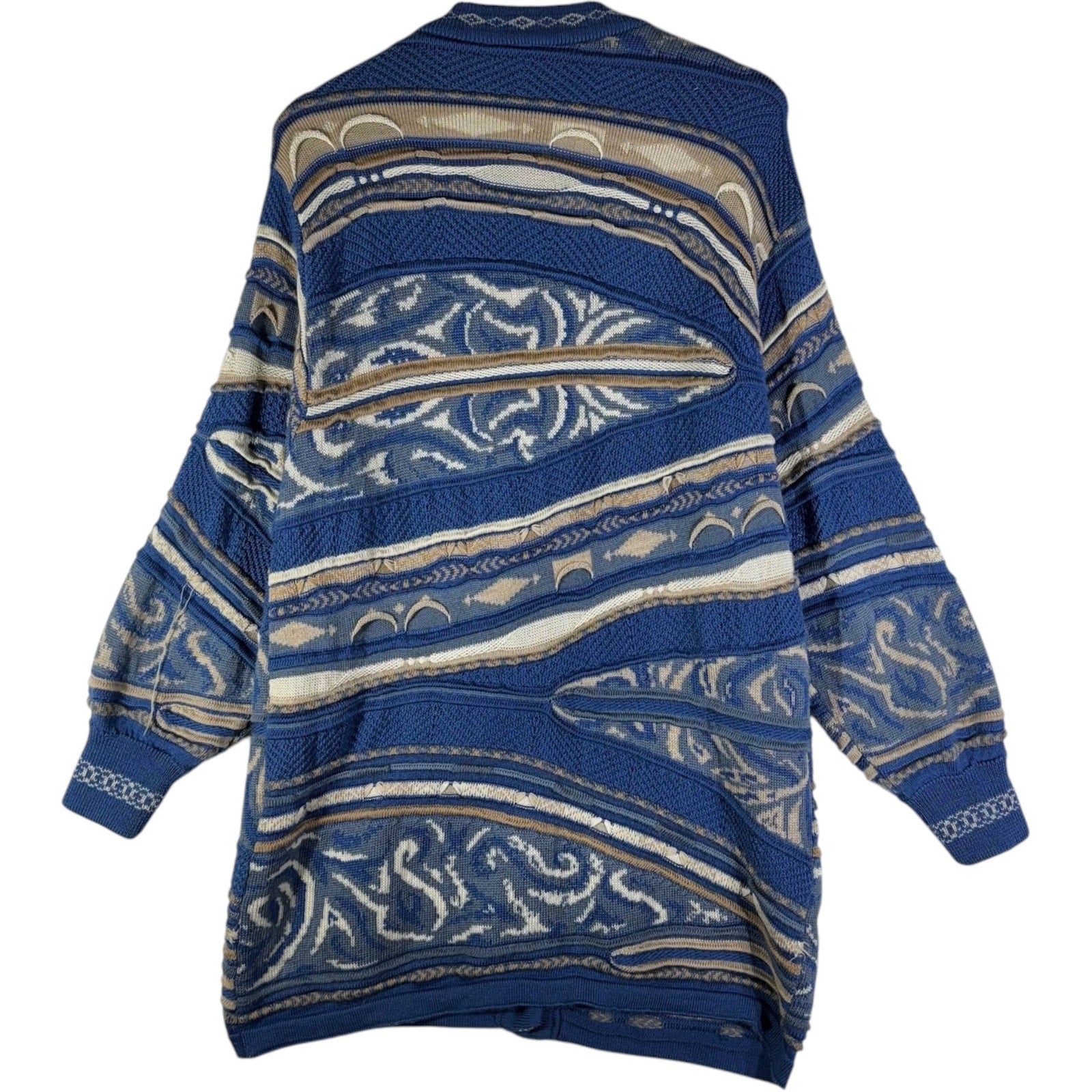 Vintage Coogi 3D Knit Cardigan Sweater