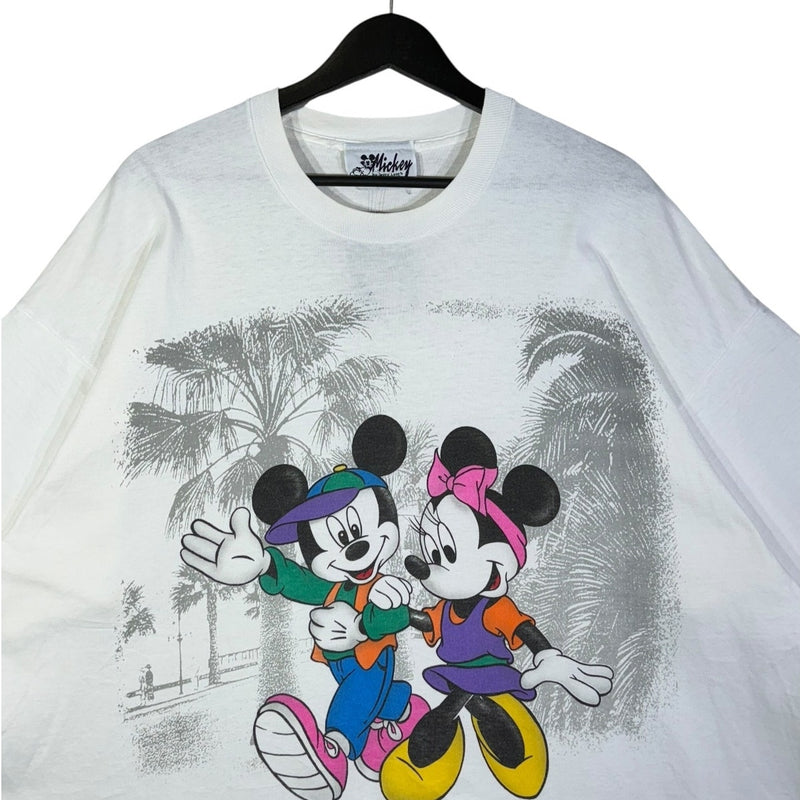 Vintage Disney Mickey & Minnie Cropped T-Shirt