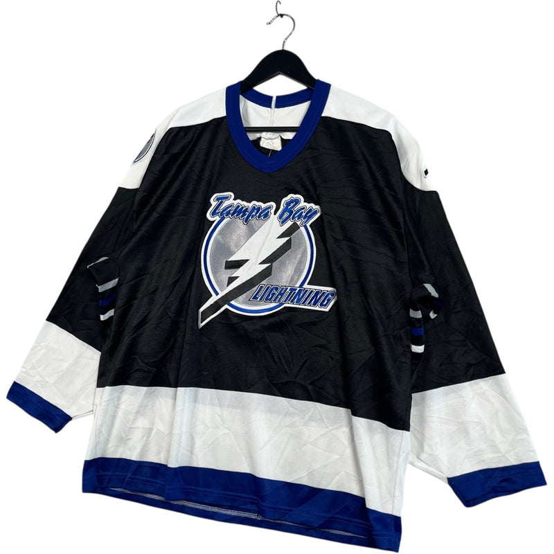 Vintage Tampa Bay Lightning Spellout Logo NHL Jersey