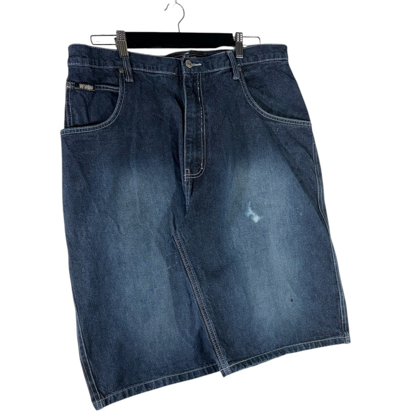 Vintage Webs Wide Leg Denim Shorts 38