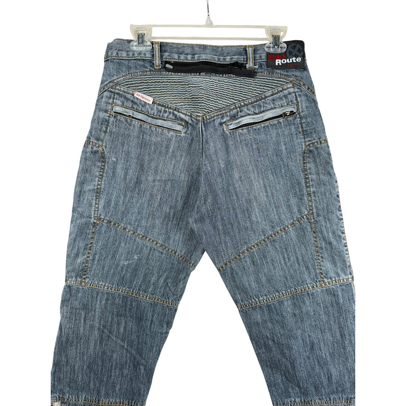 Vintage Red Route Kevlar Carpenter Work Jeans Denim Pants 32