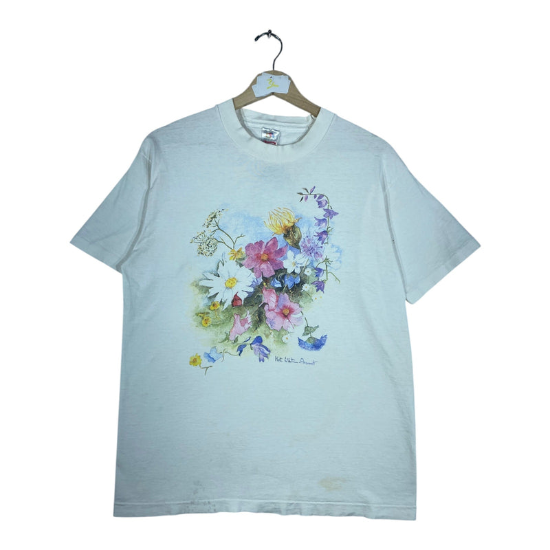 Vintage Watercolor Flower Artwork T-Shirt