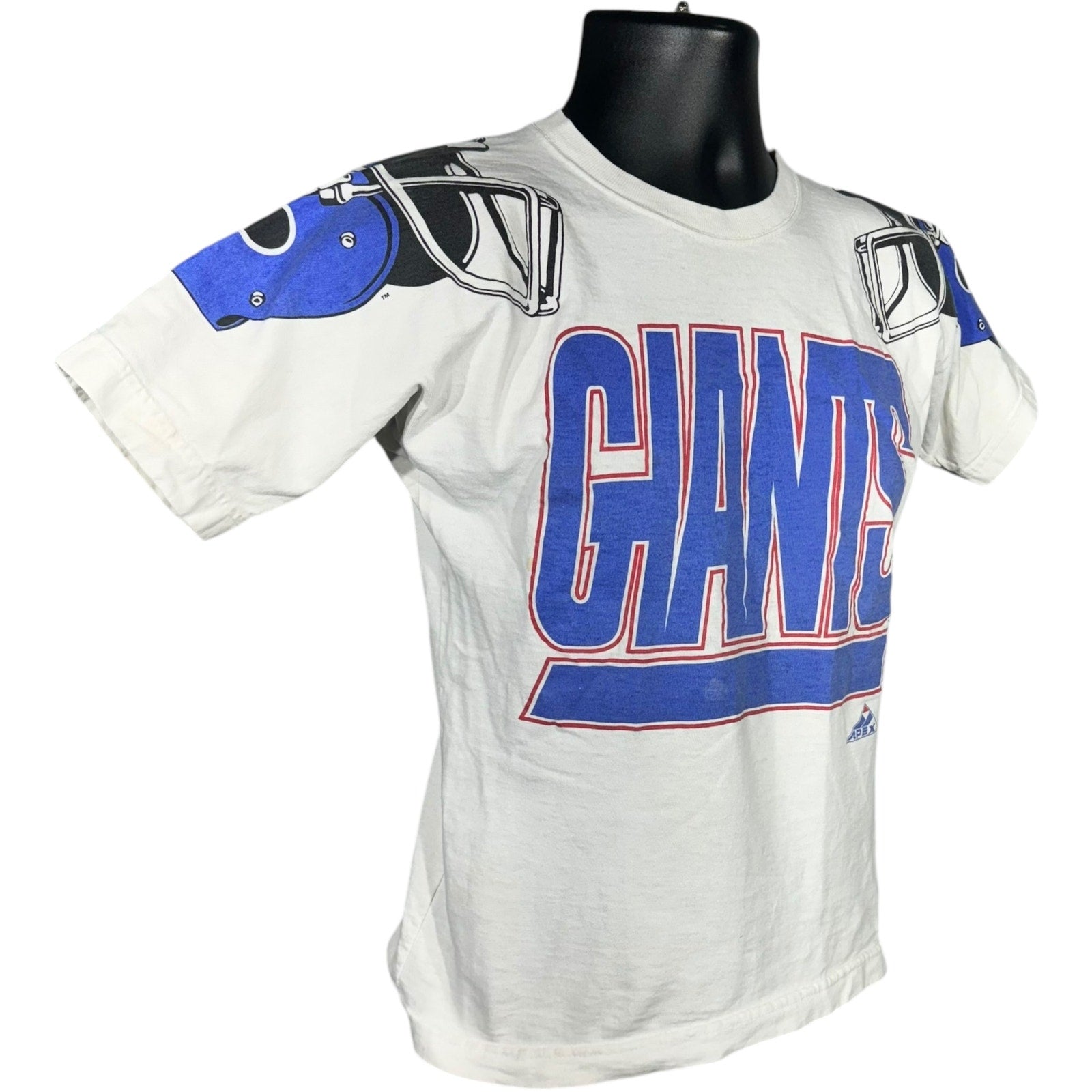 Vintage Apex One New York Giants NFL Spellout Tee 90's