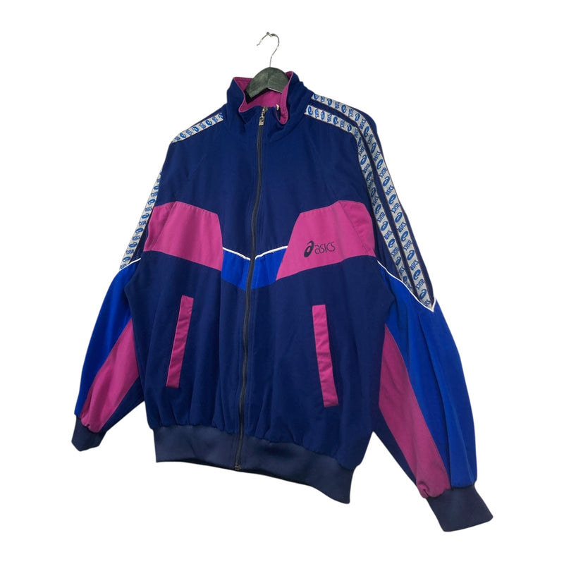 Vintage Asics Colorblock Logo Tape Track Jacket