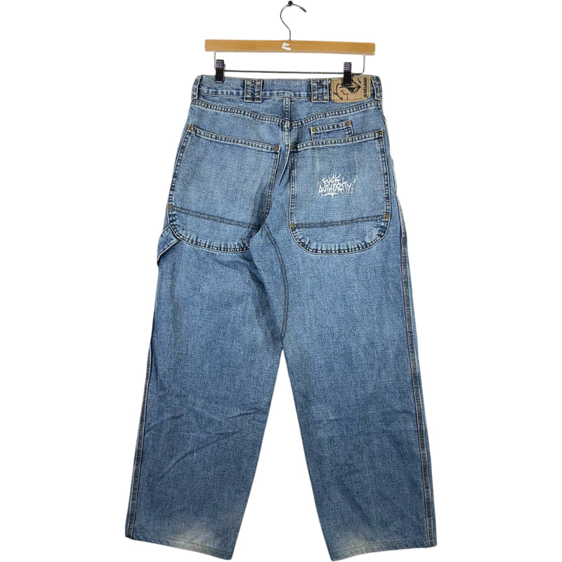 Vintage Goéland Productions Embroidered Carpenter Denim 32x29