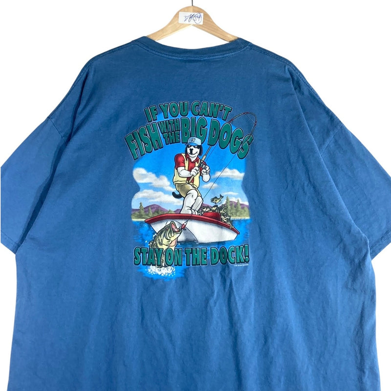 Vintage Big Dogs Fishing Graphic T-Shirt