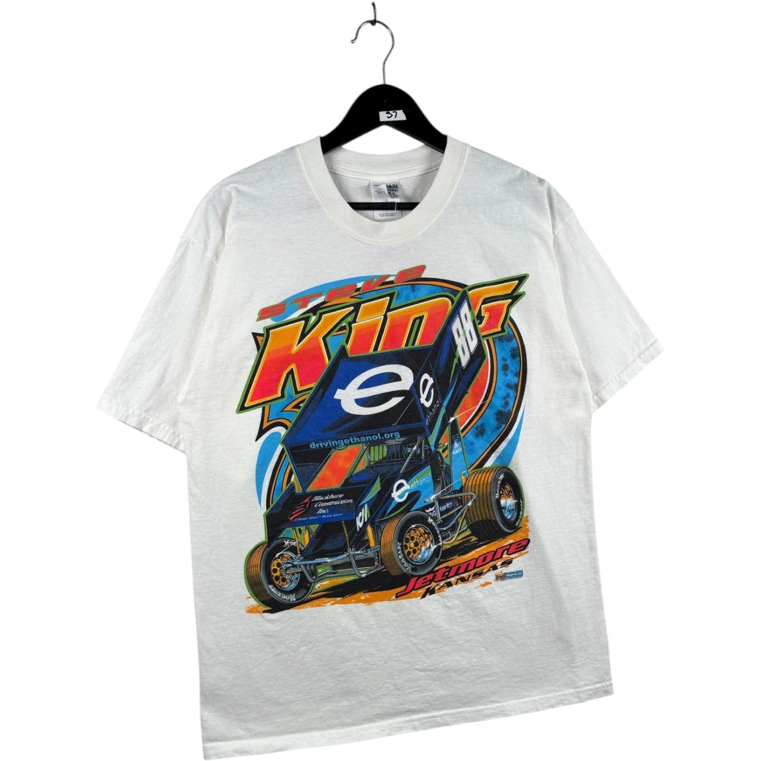 Vintage Steve King #88 Jetmore Kansas Racing T-Shirt