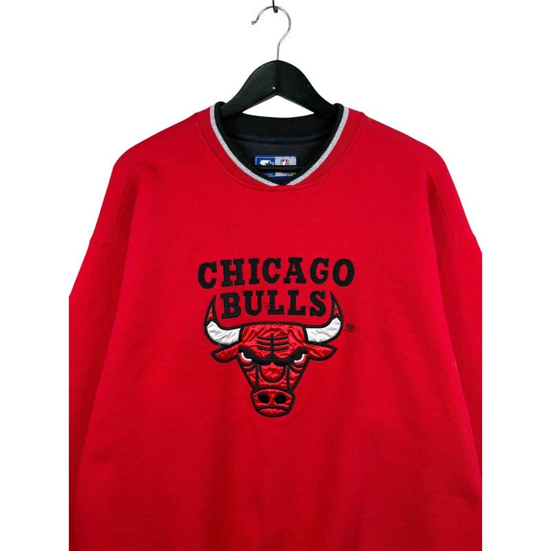 Vintage Starter Chicago Bulls Embroidered V-Neck Sweatshirt