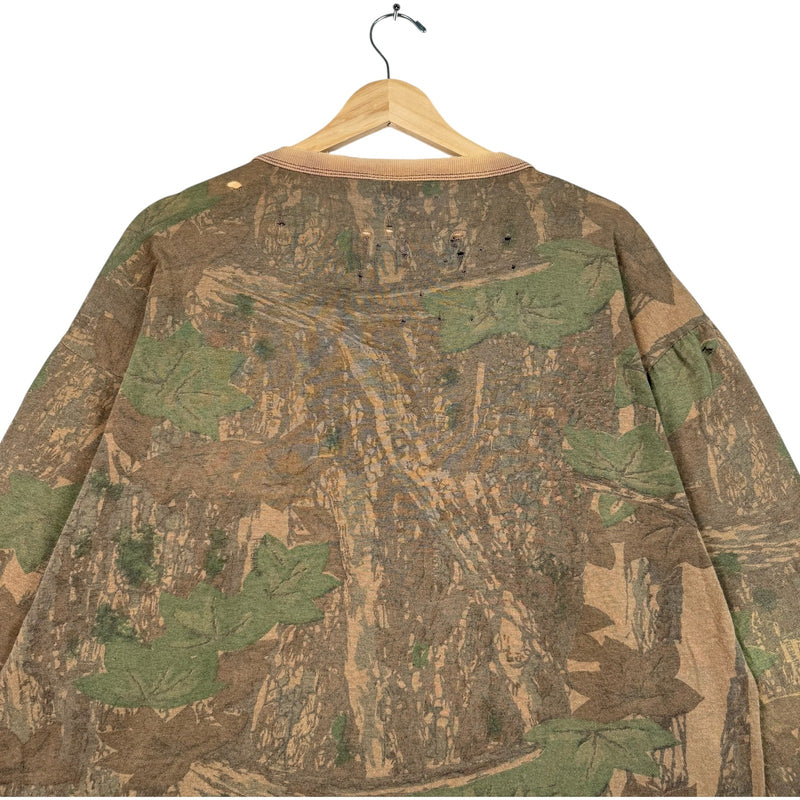 Vintage Distressed Camo Long Sleeve